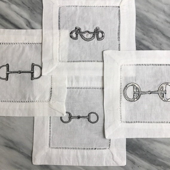 Horse Bit Equestrian Cocktail Napkins