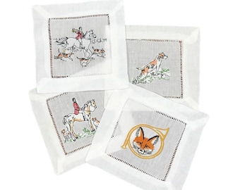 Tally Ho Fox Hunting Cocktail Napkins