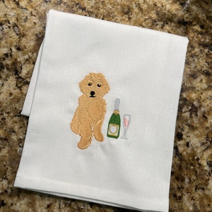 The Tipsy Dog - Goldendoodle Towel
