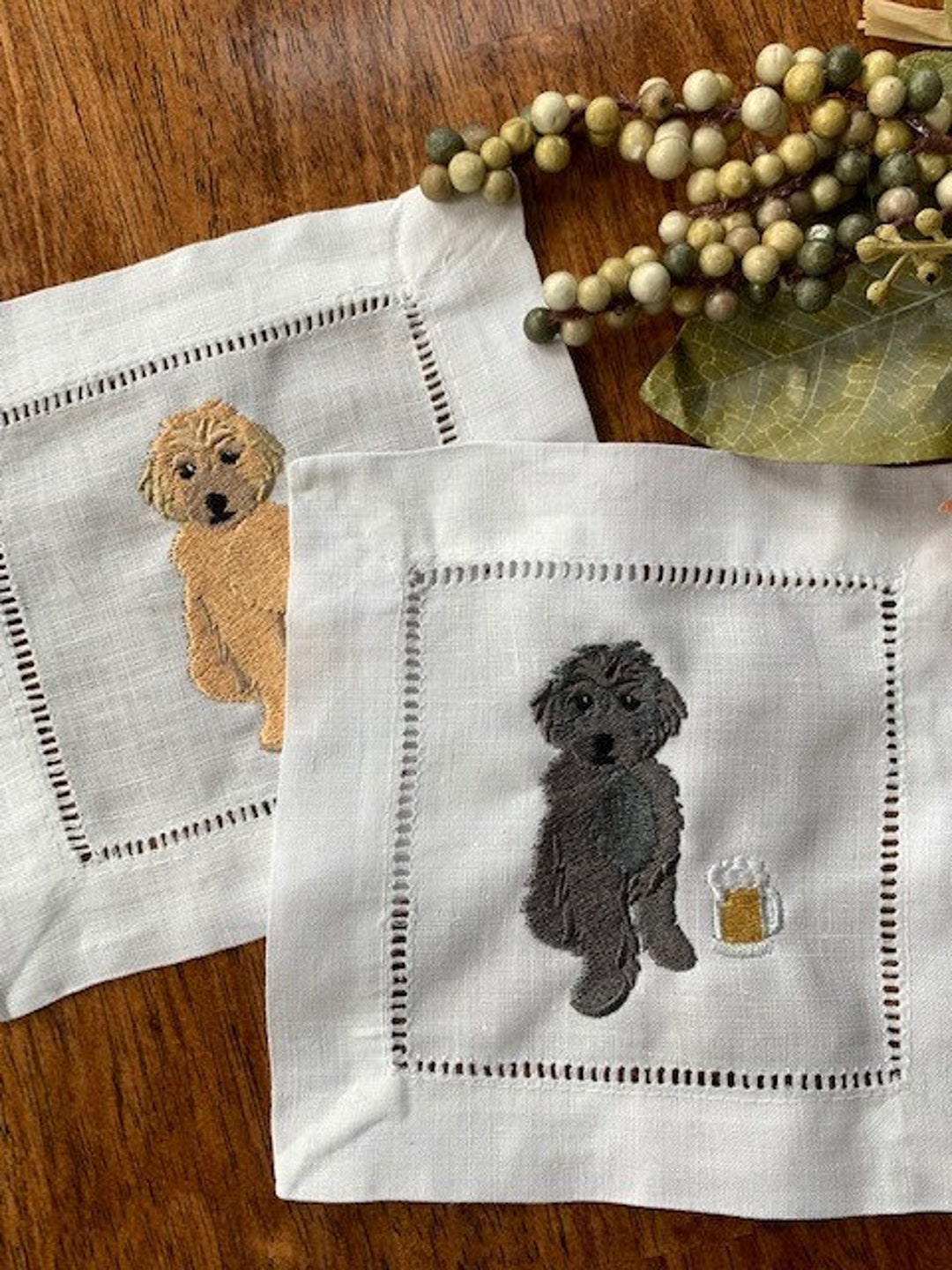 Tipsy Goldendoodle Cocktail Napkins Etsy