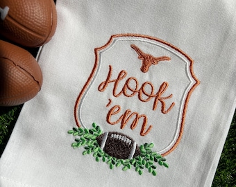 Go Team Texas Football Tea Towel