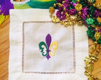 Mardi Gras Cocktail Napkins