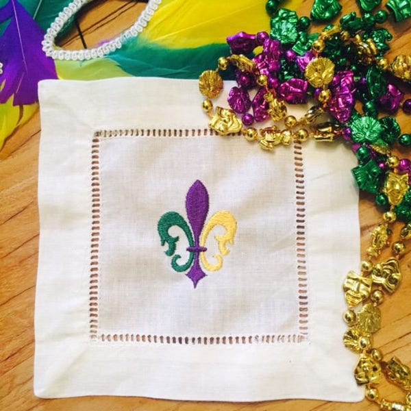 Mardi Gras Napkins Etsy