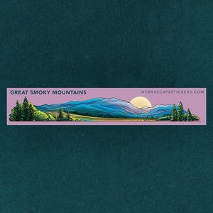 Great Smoky Mountains National Park Miniscape Sticker