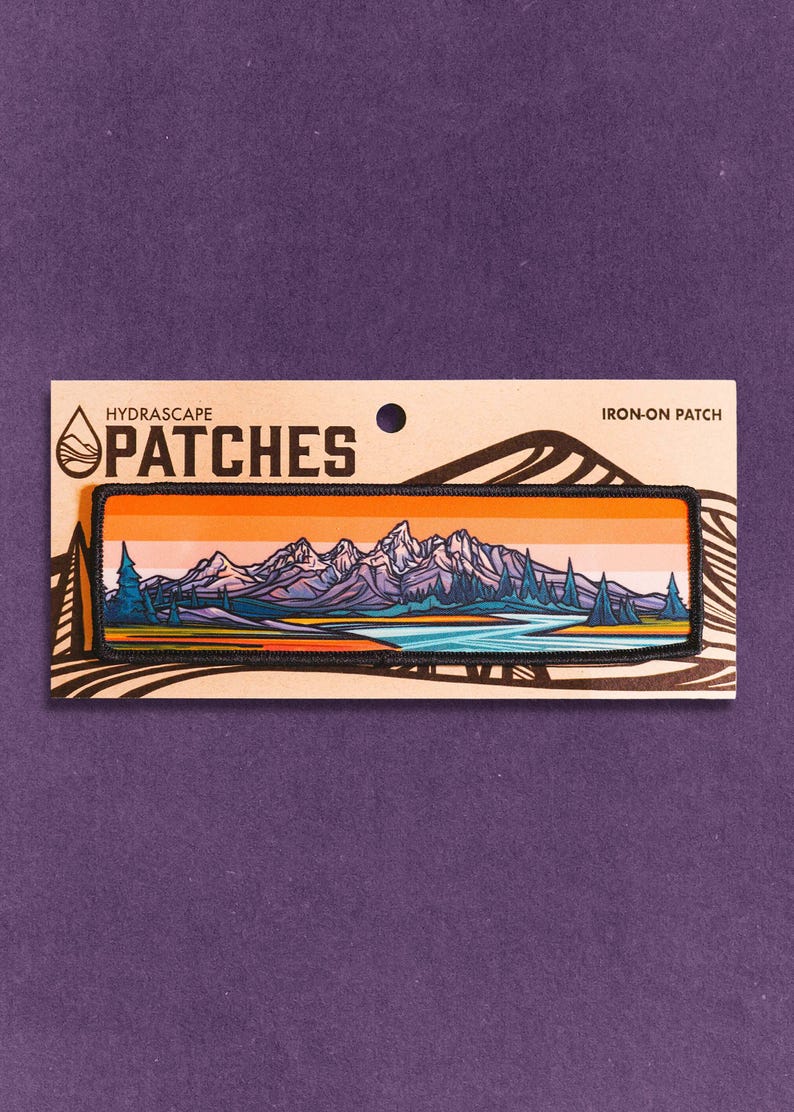 Grand Teton Iron-On Patch by Hydrascape Stickers image 1