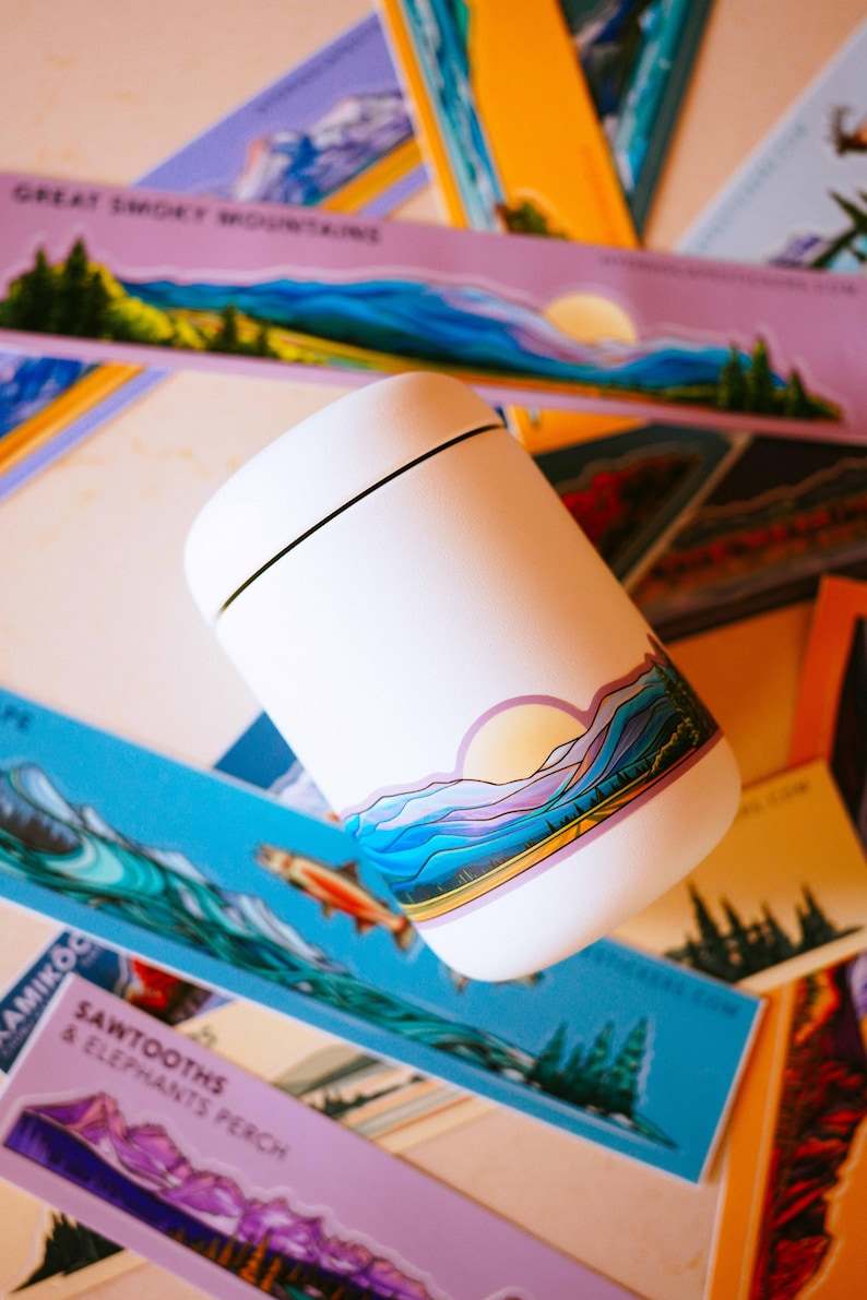 Mt Baker & Twin Sisters Miniscape Sticker image 3