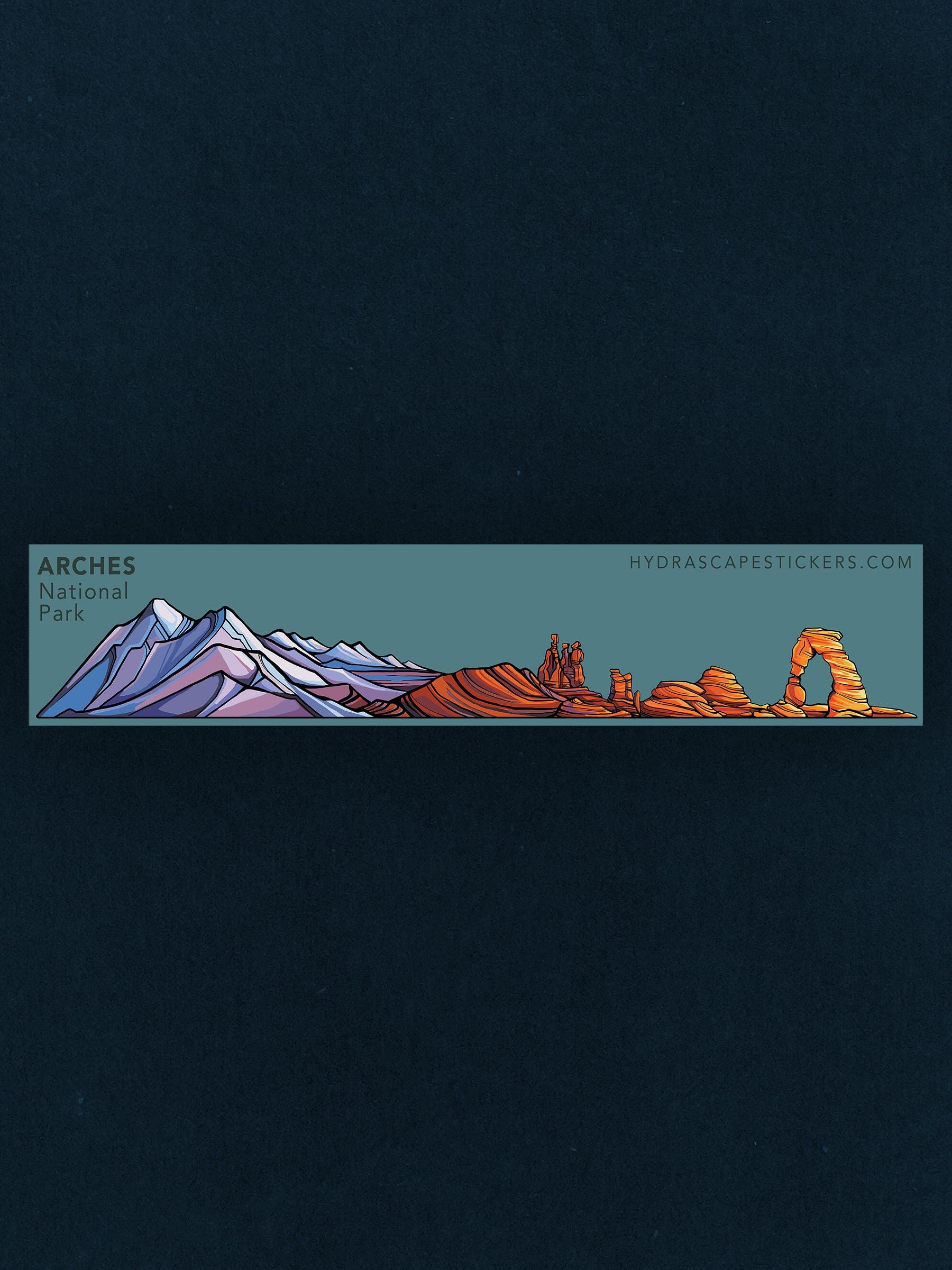 Arches National Park Miniscape Sticker