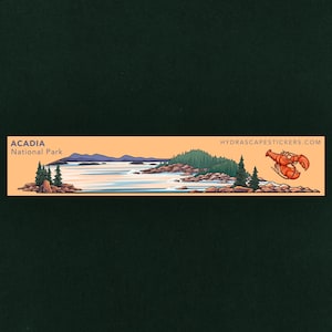 Acadia Nationalpark Mini Landschaft Sticker