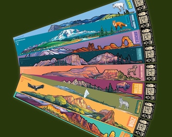 Sticker Pack Nationalparks Sammler