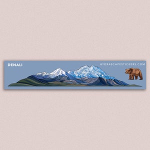 Denali National Park Miniscape Sticker