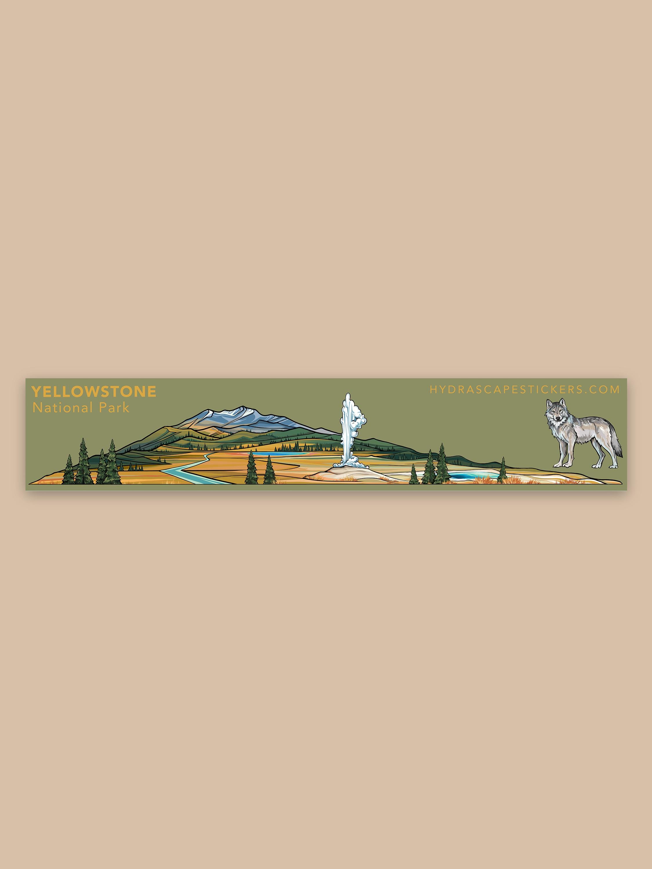 Yellowstone National Park Miniscape Sticker - Etsy