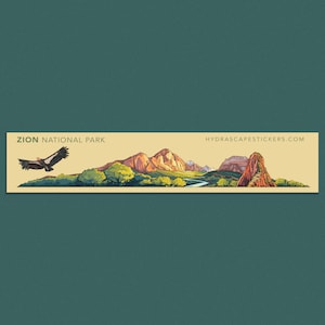 Zion National Park Miniscape Sticker