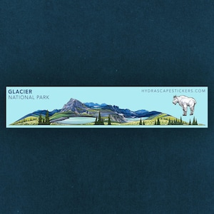 Glacier National Park Miniscape Sticker