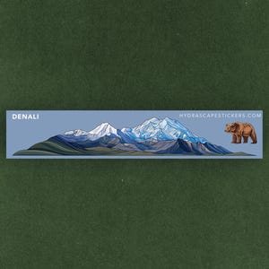 Denali National Park Miniscape Sticker