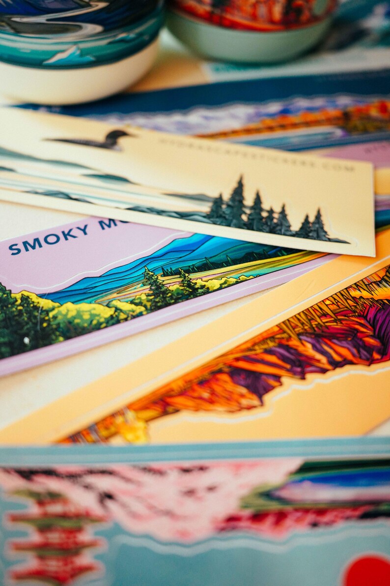 Mt Baker & Twin Sisters Miniscape Sticker image 6