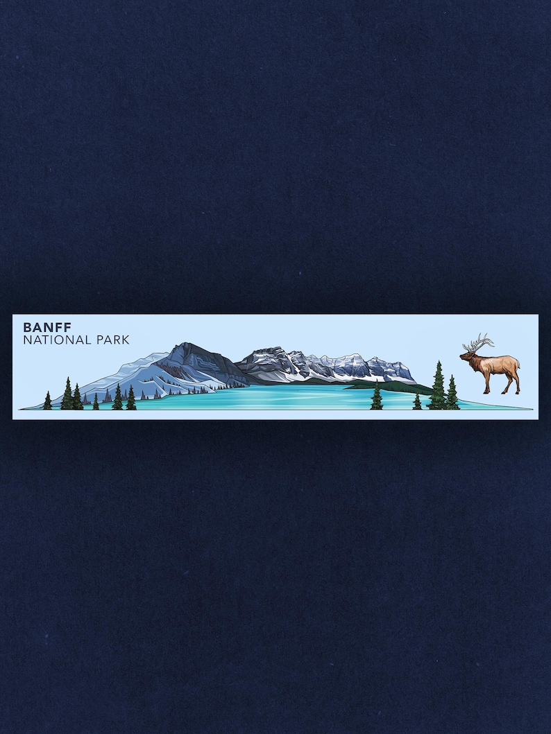 Pegatina Miniscape del Parque Nacional Banff imagen 1