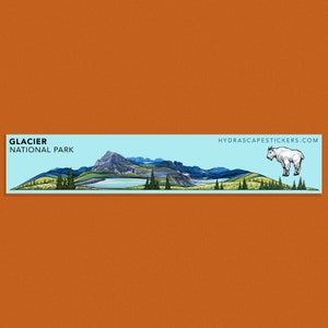Glacier National Park Miniscape Sticker