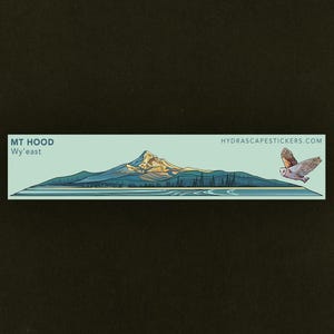 Mt Hood Mini Landschaftsaufkleber
