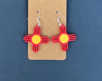 New Mexico-Zia Symbol Earrings