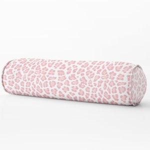 Leopard print bolster pillow discount