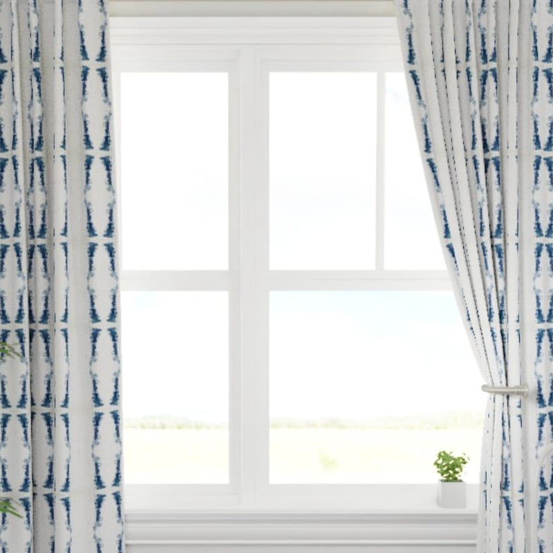 Navy Curtains - Etsy