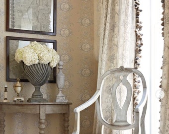 Toile Curtains Etsy