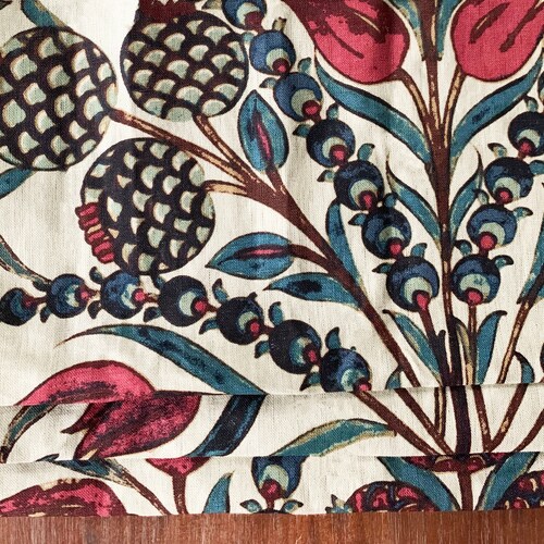 Thibaut Cornelia Red Teal Faux Roman Shade Beige Red Blue - Etsy Thibaut Cornelia Red Teal Faux Roman Shade Beige Red Blue - Etsy