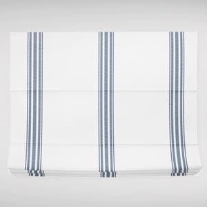 Blue french ticking Roman shades blue and white roman shade navy blue various colors roman shade bedroom roman blinds blue stripe shade