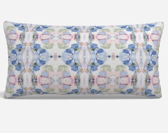 QUICK SHIP Love Fancy pillow pink and blue accent pillow dorm pastel design girls lumbar 18x18 22x22 12x24 14x20 soft bed pillow girls room