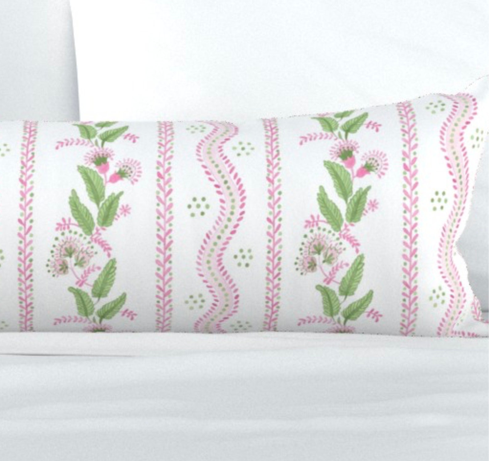 Anti-Roll Side Pillow – Small Flower Print