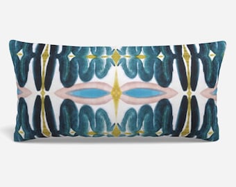QUICK SHIP Teal It Real pillow teal blue pink gold accent pillow dorm blue design girls lumbar 18x18 22x22 12x24 14x20 soft bed girls room