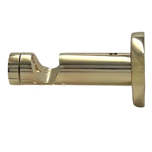 Cafe Curtain Rod Bracket support bracket brushed Brass chrome Curtain Rod bracket end bracket outside mount
