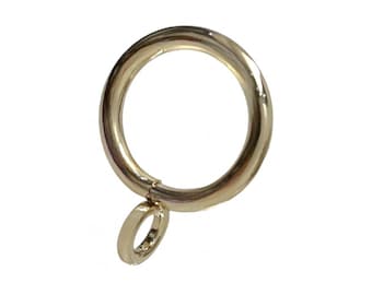 1/2" diameter curtain rod rings cafe rings half inch compatible cafe curtain rod brushed brass rings black rings unlacquered cafe curtain