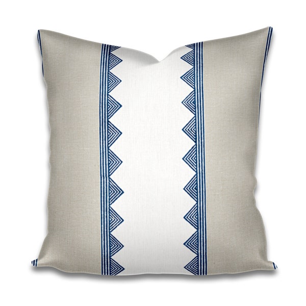 Thibaut Kismet Stripe Pillow Navy Beige also french blue yellow black coral camel green navy and beige stripe pillow thibaut pillow stripe