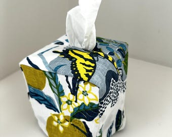 Citrus Garden Pool Tissue Box Cover Schumacher citrus garden Pool accessory gift lemon lime citrus decorative tissue box holder cover