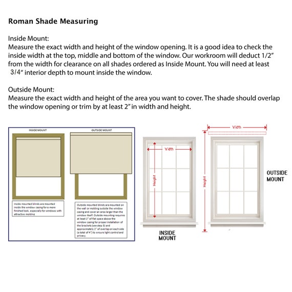 Modern Farmhouse Roman Shades Custom Size Gray Stripe Roman Shades Check Kitchen Window Shades Offwhite Linen Grey Trim Band Gray Curtains