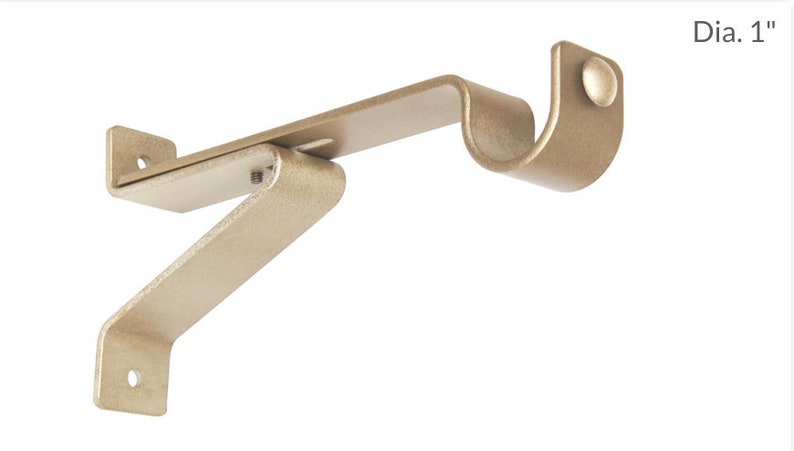 French Return Curtain Rod CUSTOM CUT Round brass french ...