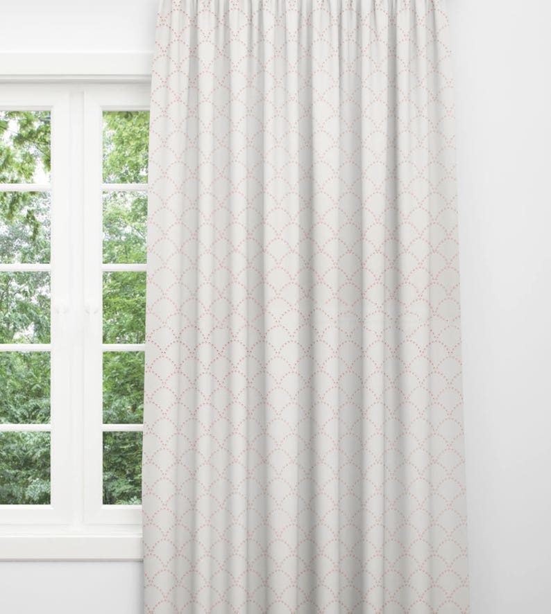 Blush curtains nursery curtains for nursery pink curtain Etsy