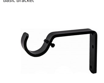 Curtain Rod Bracket basic support bracket BRACKET Acrylic bracket Brass Curtain Rod bracket end bracket center bracket Brass Round Gold