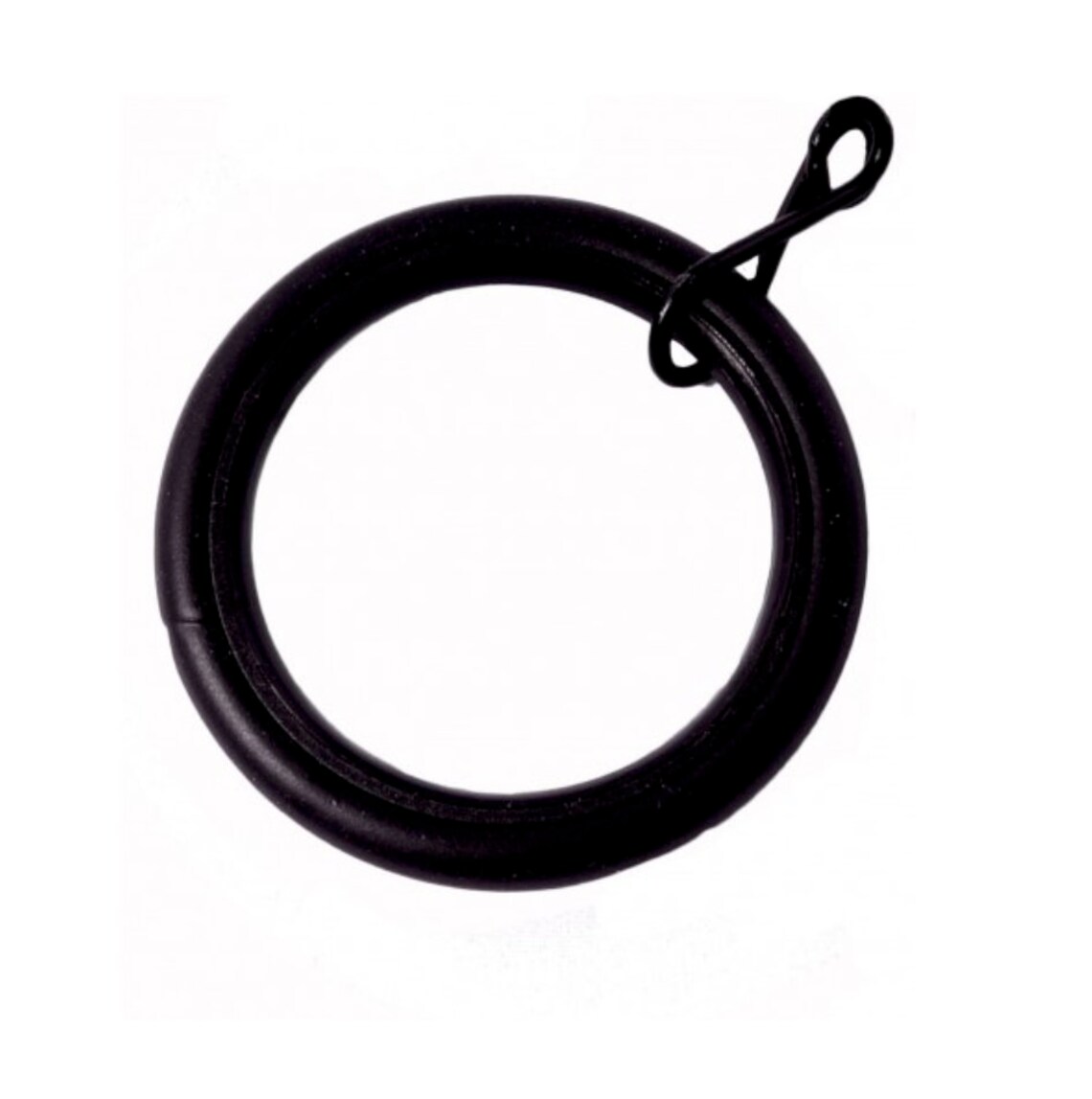 Black Iron Curtain Rod Rings 1 1/8 Inch Rod Round Rings Etsy