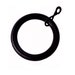 Black Iron Curtain Rod Rings 1 1/8 Inch Rod Round Rings Curtain C Rings ...