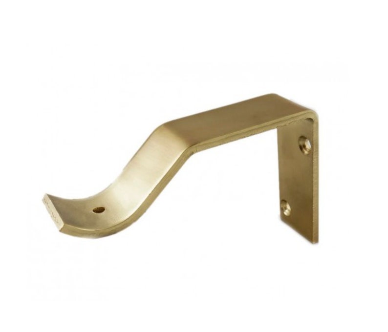 Bypass Bracket For Lucite Curtain Round Rod Acrylic Image 0