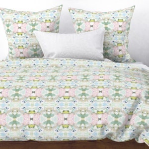 Pink Green Blue duvet cover mist aqua chartreuse bedding chinoiserie dorm throw greens blues aqua twin duvet cover full queen duvet dorm