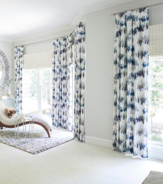 blue and white curtains dunelm