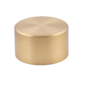 May include: A gold-toned metal finial with a smooth, rounded top and a cylindrical base.