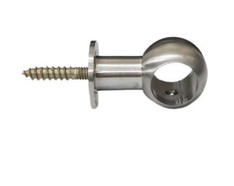 Cafe Curtain Rod Bracket support bracket ceiling mount sash bracket brushed Brass chrome Curtain Rod bracket end bracket outside mount
