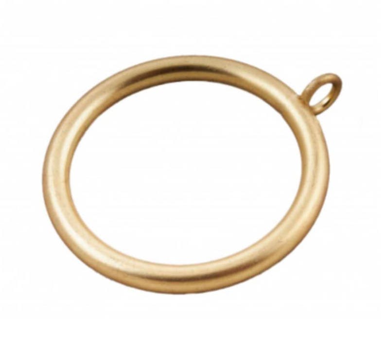 Brass Curtain Rings 1.5 inch Rod Brass Round Rings Gold Etsy