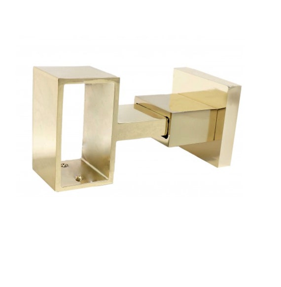 Lucite Curtain Rod Bracket Acrylic Bracket Brass Curtain Rod Etsy