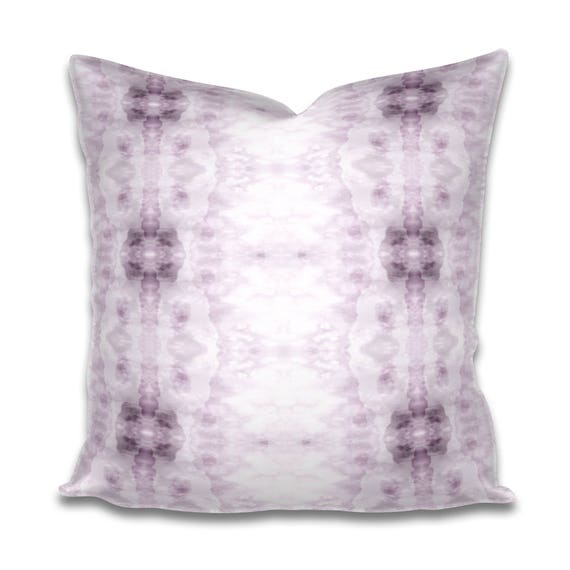 Lavender Pillow Light Purple Pillow Soft Lavender And White Etsy
