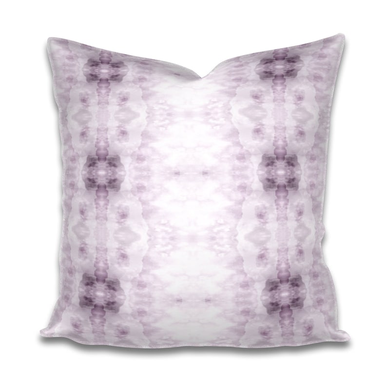 Lavender Pillow Light Purple Pillow Soft Lavender and White Etsy